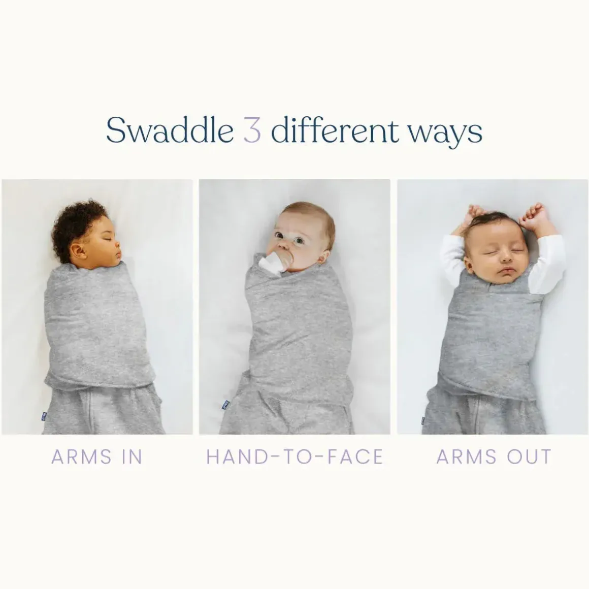 Halo 100% Cotton Swaddle TOG 1.5 - Cream (Newborn)