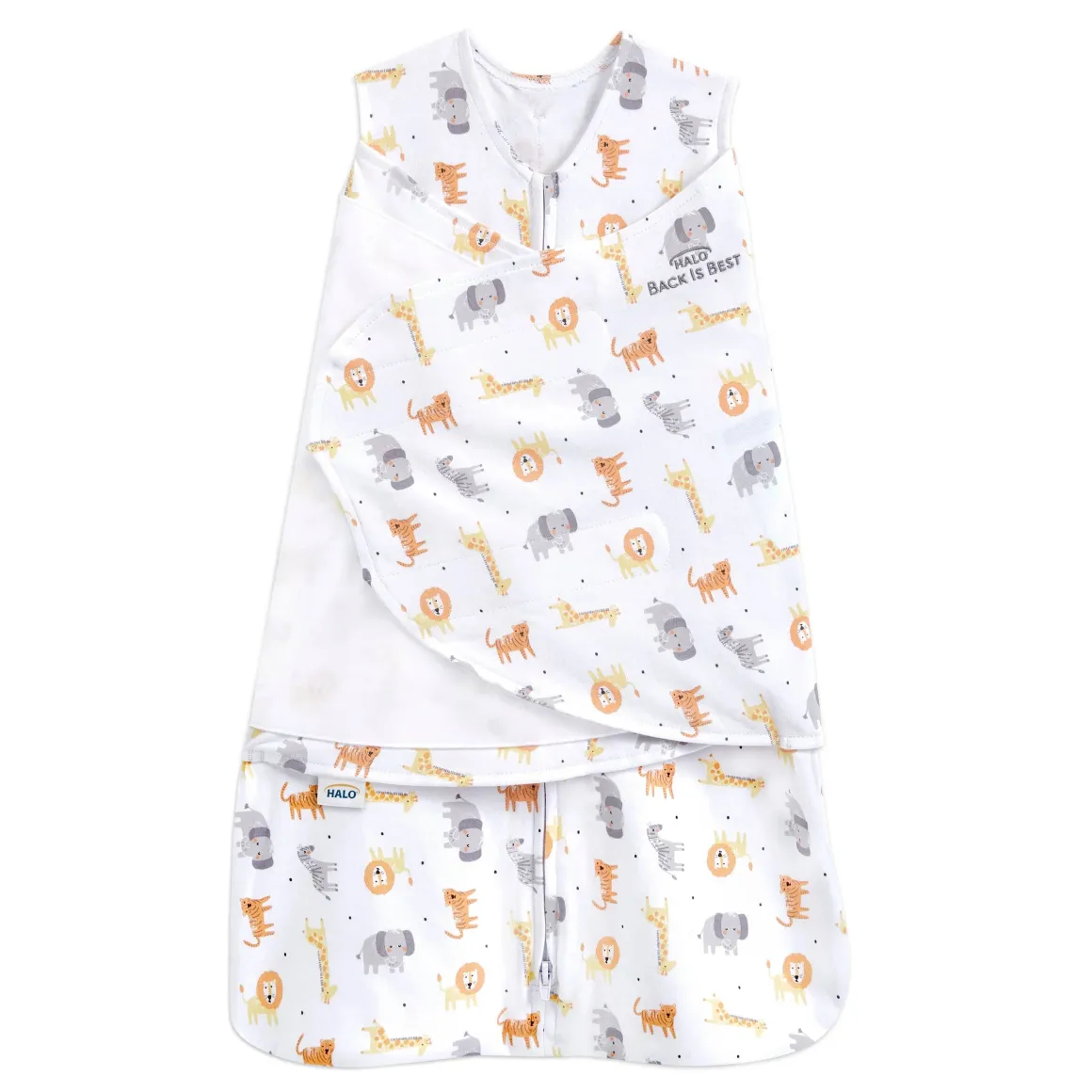 Halo 100% Cotton Swaddle TOG 1.5 - Jungle (Small)