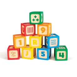 Hape Grip-n-Stack Silicone & Wood Blocks