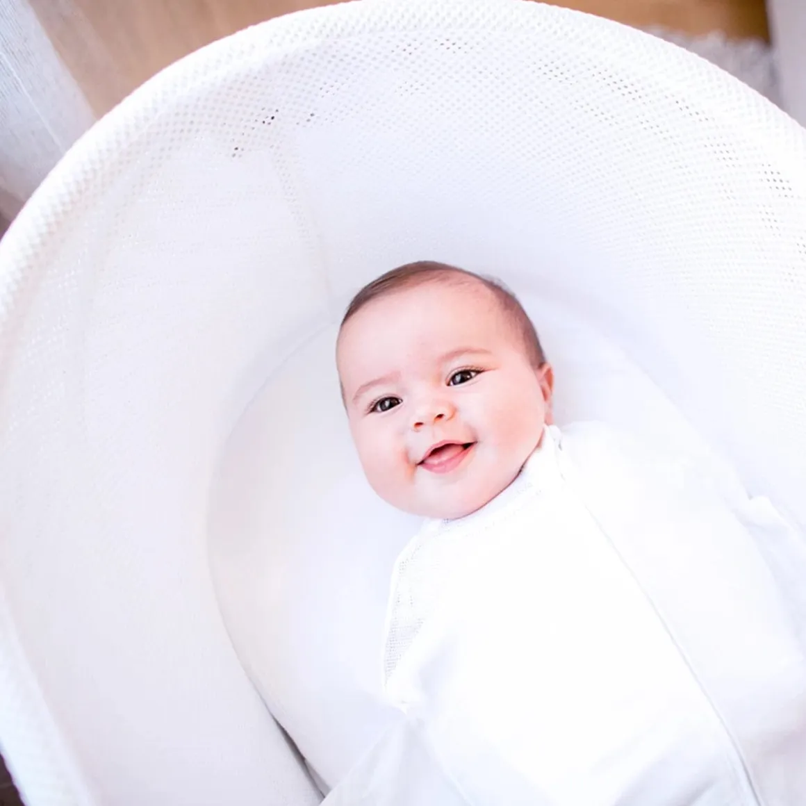 Happiest Baby Snoo Sleep Sack, Large - White (18-25 lbs)
