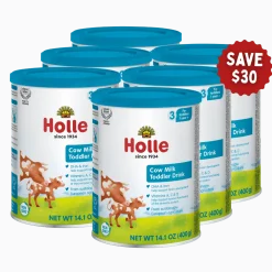 Holle Cow Milk Toddler Drink 6-Tin Bundle