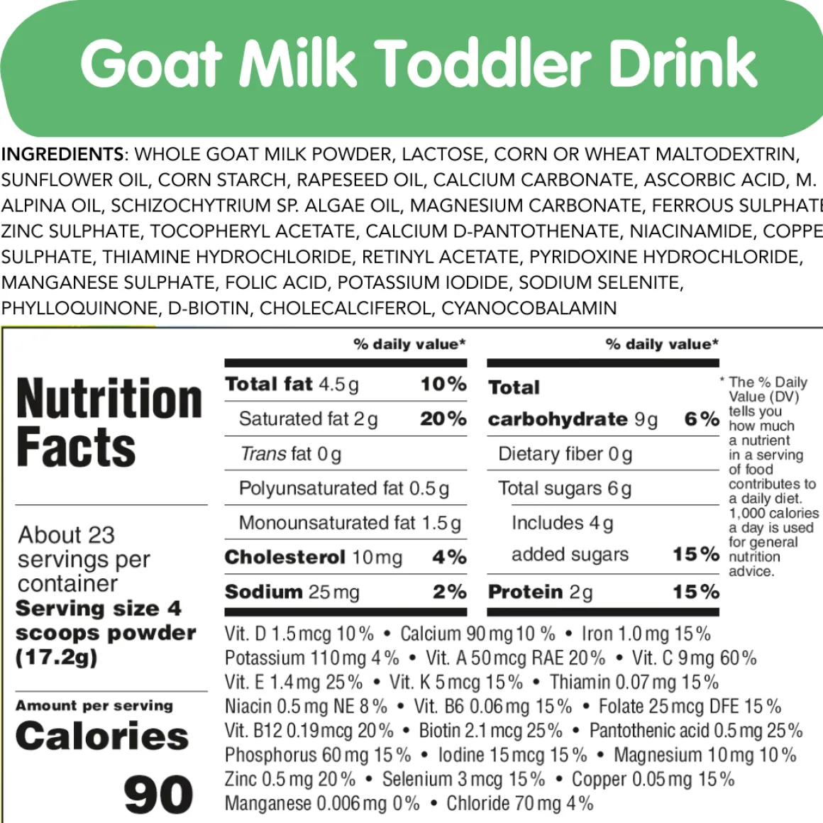 Holle Goat Milk Toddler Drink | Stage 3 (14 oz)