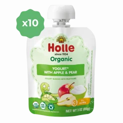 Holle Organic Apple & Pear Yogurt Pouches