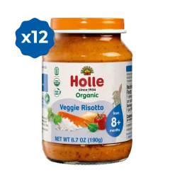 Holle Organic Baby Food Jar - Veggie Risotto - 12 Jars