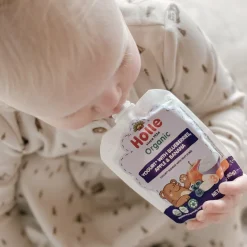 Holle Organic Blueberries, Apple & Banana Yogurt Pouches