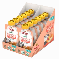 Holle Organic Panda Peach Fruit & Grain Purée
