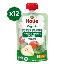 Holle Organic Power Parrot Fruit & Veggie Purée