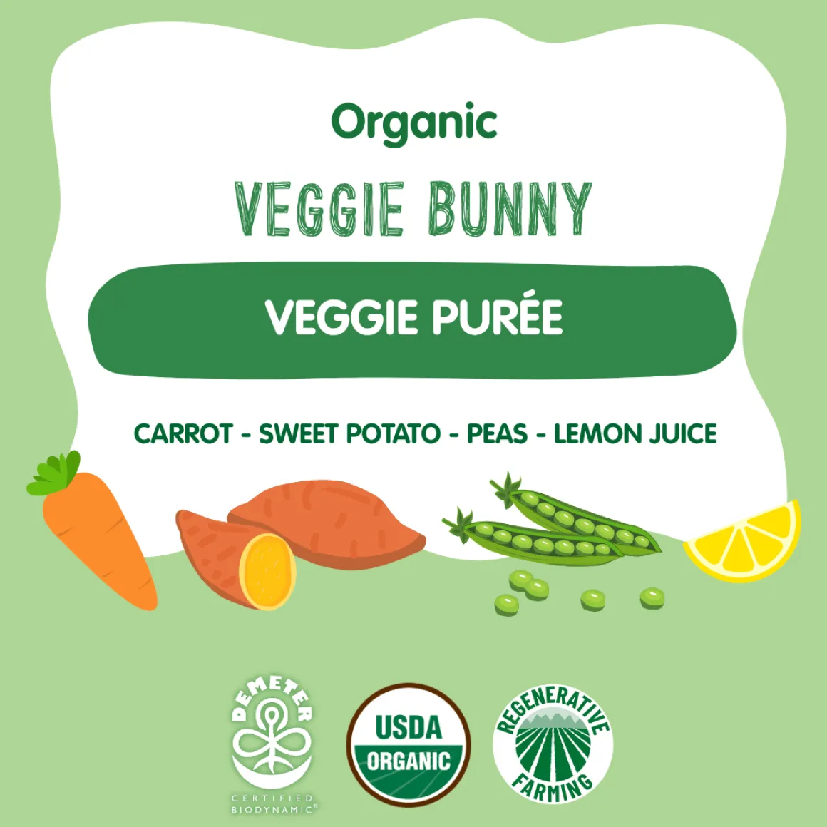 Holle Organic Veggie Bunny Veggie Purée