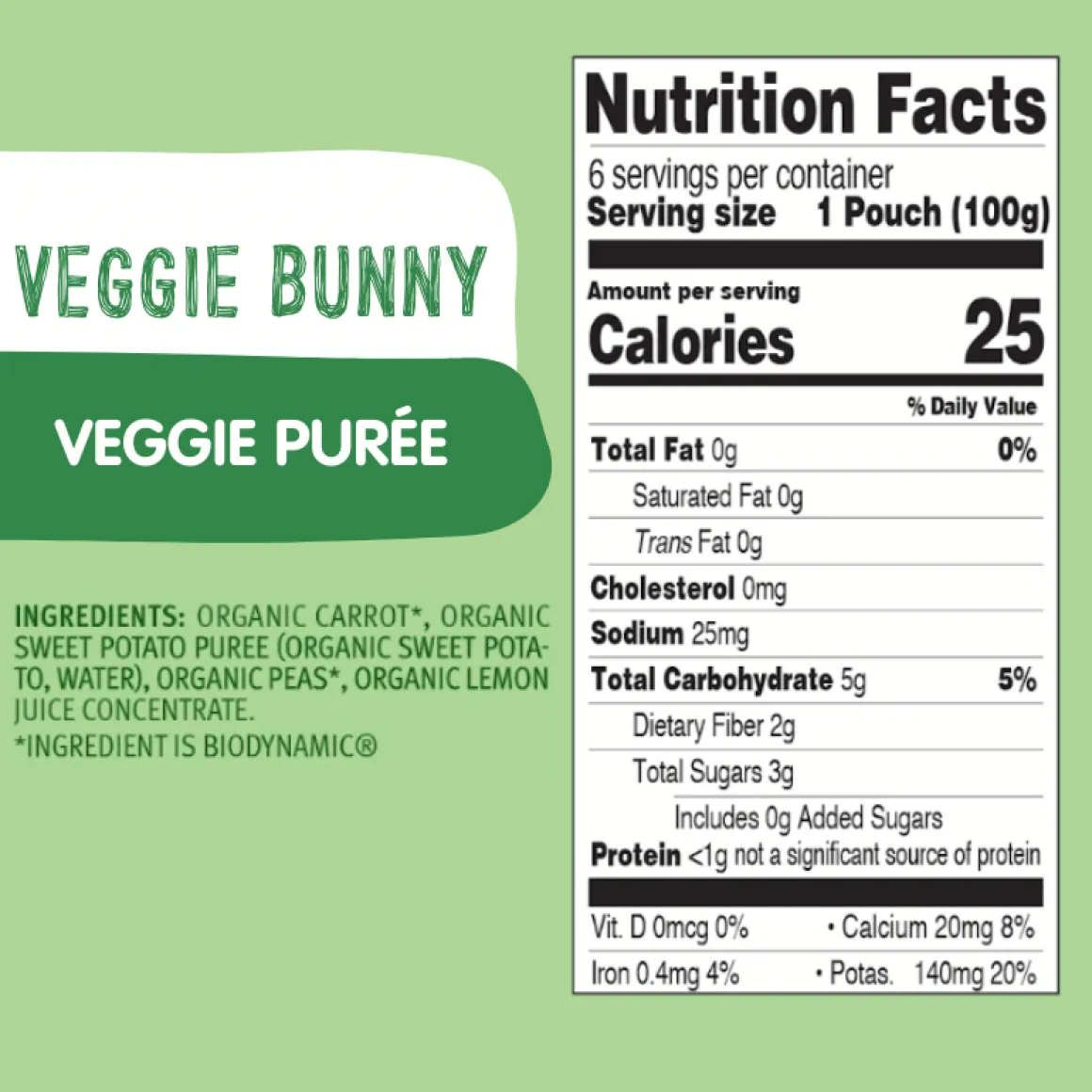 Holle Organic Veggie Bunny Veggie Purée