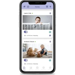 Hubble Connected Nursery Pal Deluxe Twin Smart Baby Monitor