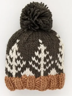Huggalugs Forest Knit Beanie Hat - Loden, X-Small (Newborn)