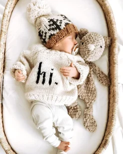 Huggalugs hi. Crew Neck Sweater - Black, 18-24 months