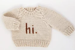 Huggalugs hi. Crew Neck Sweater - Pecan, 18-24 months