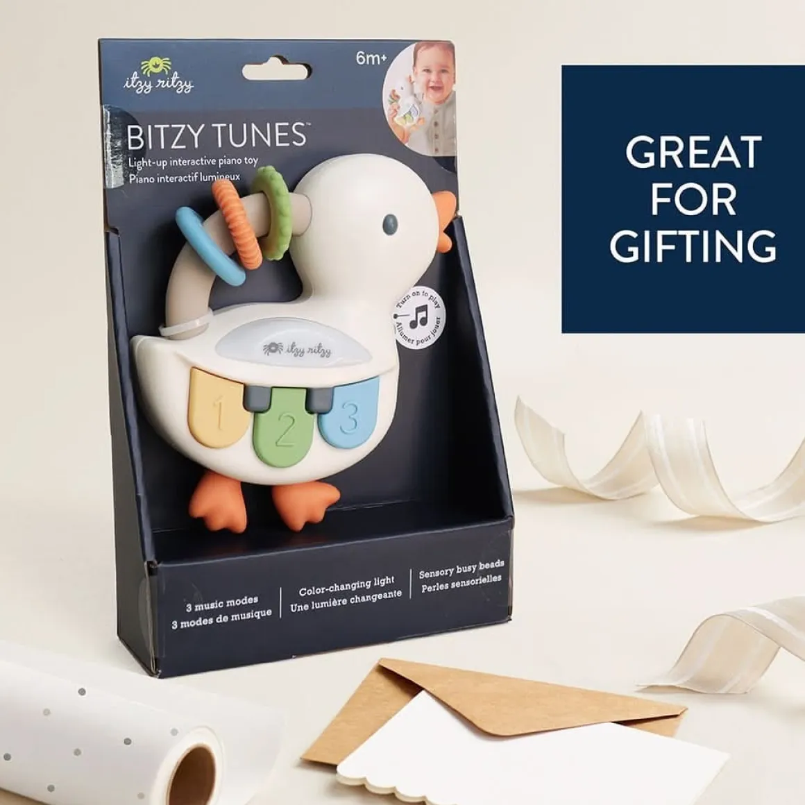 Itzy Ritzy Bitzy Tunes Light-Up Interactive Piano Toy