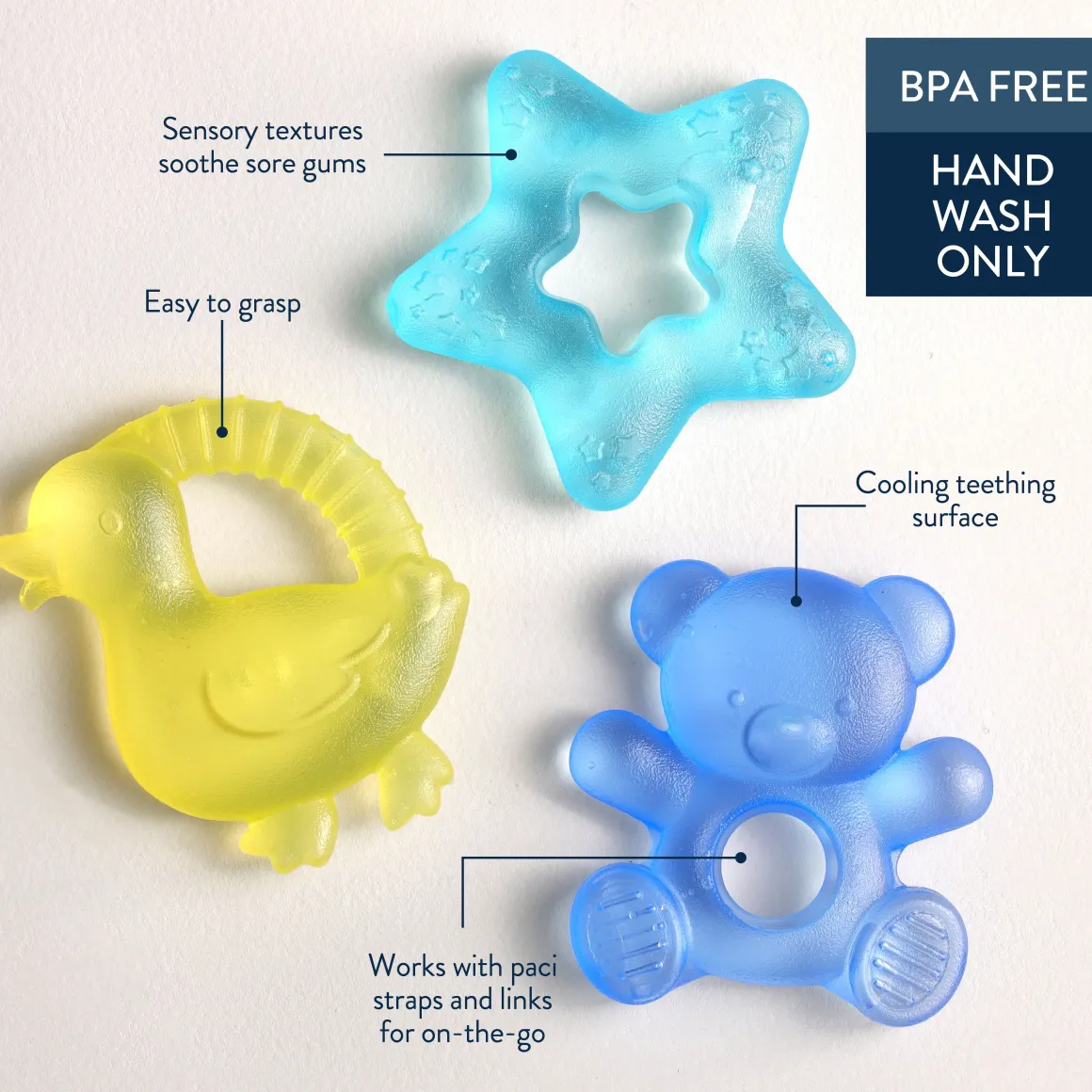 Itzy Ritzy Cutie Coolers Water-Filled Teether - Bear