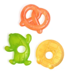 Itzy Ritzy Cutie Coolers Water-filled Teether - Silly Foods (3-Pack)