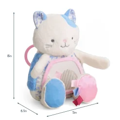 Itzy Ritzy Itzy Bitzy Mirror Kitty Tummy Time Sensory Toy