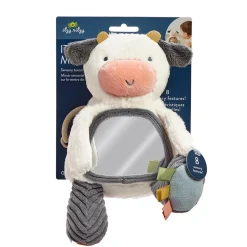 Itzy Ritzy Itzy Bitzy Mirror Travel + Tummy Time Toy - Carmen the Cow