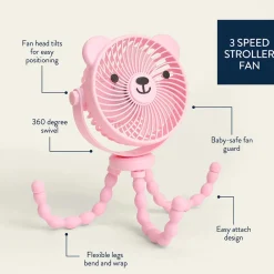 Itzy Ritzy Itzy Breeze 3-Speed Stroller Fan