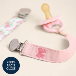 Itzy Ritzy Itzy Clip Fabric Pacifier Strap - Bow