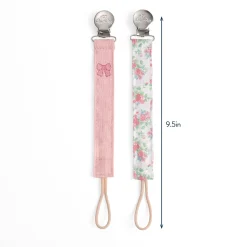 Itzy Ritzy Itzy Clip Fabric Pacifier Strap - Bow