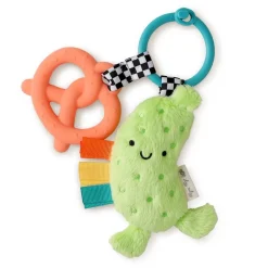 Itzy Ritzy Itzy Pal Plush Pal with Silicone Teether - Pickle