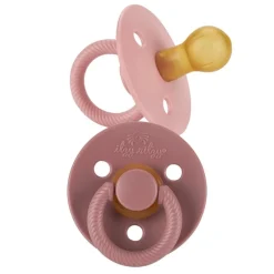 Itzy Ritzy Itzy Soother Natural Rubber Paci Sets - Blossom + Rosewood