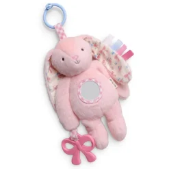 Itzy Ritzy Pink Bunny Bitzy Traveler Plush Toy