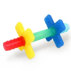 Itzy Ritzy Teensy Tubes Silicone Teething Chew Tube - Rainbow