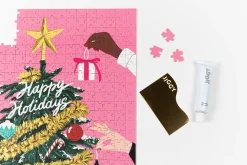 Jiggy 450pc Puzzle + Glue Kit - Tinsel Time by Ana Hard