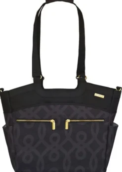JJ Cole Camber Diaper Bag - Black & Gold