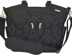 JJ Cole Camber Diaper Bag - Black & Gold