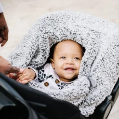 JJ Cole Cuddly Car Seat Cover - Gray