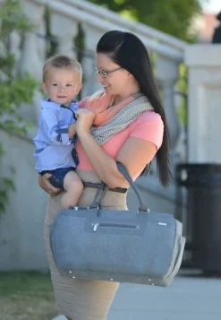 JJ Cole Parker Diaper Bag - Gray Heather