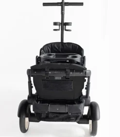 Joey (2 Seater) Stroller Wagon with 2 Canopies - Black