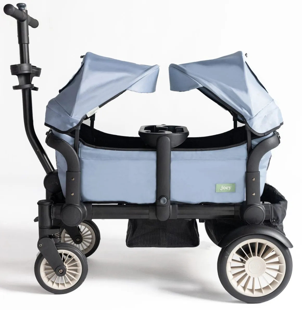 Joey (2 Seater) Stroller Wagon with 2 Canopies - Blue