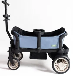 Joey (2 Seater) Stroller Wagon with 2 Canopies - Blue