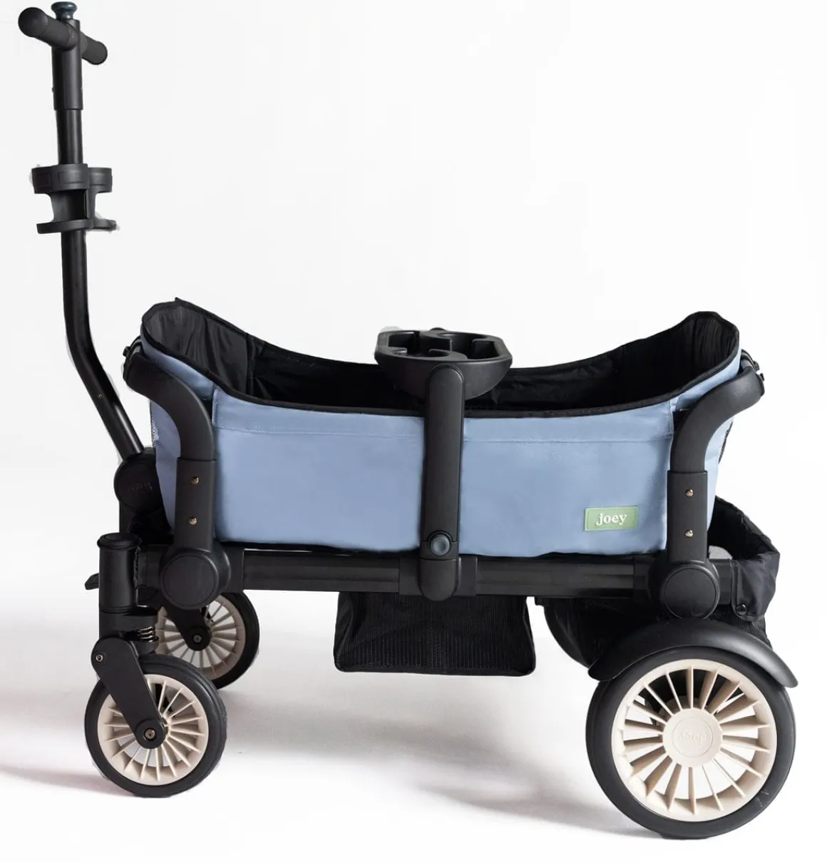 Joey (2 Seater) Stroller Wagon with 2 Canopies - Blue