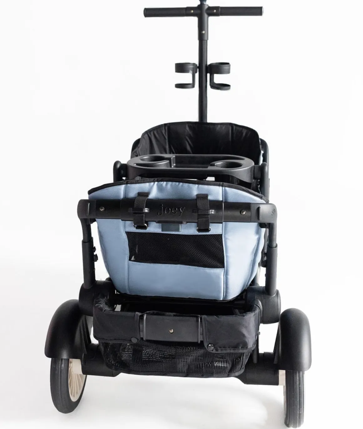 Joey (2 Seater) Stroller Wagon with 2 Canopies - Blue
