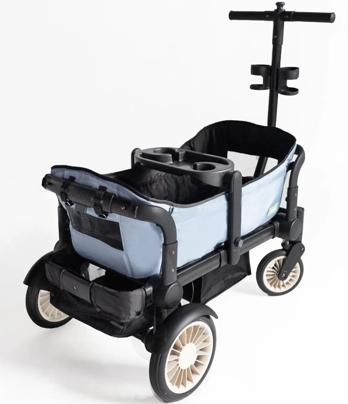 Joey (2 Seater) Stroller Wagon with 2 Canopies - Blue