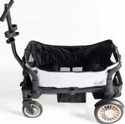 Joey (2 Seater) Stroller Wagon with 2 Canopies - White