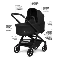 Joolz Hub2 Bassinet - Space Black