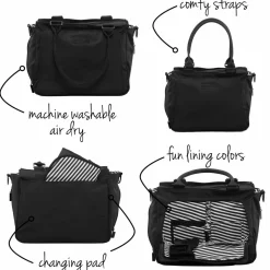 Ju-Ju-Be Be Classy Tote Diaper Bag - Black Out