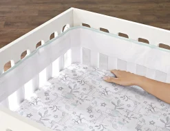 Just Born Fresh Air Crib Liner - Aqua