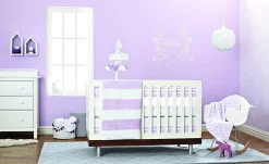 Just Born Fresh Air Crib Liner - Lilac
