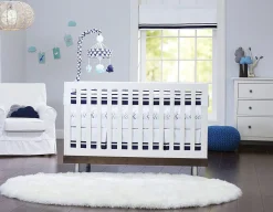 Just Born Fresh Air Crib Liner - Navy