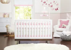 Just Born Fresh Air Crib Liner - Pink