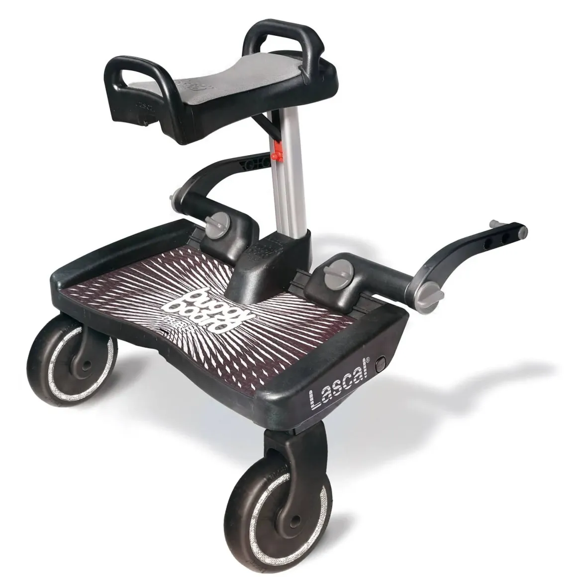 KidCo Lascal BuggyBoard Maxi+ Black with Grey Saddle Seat
