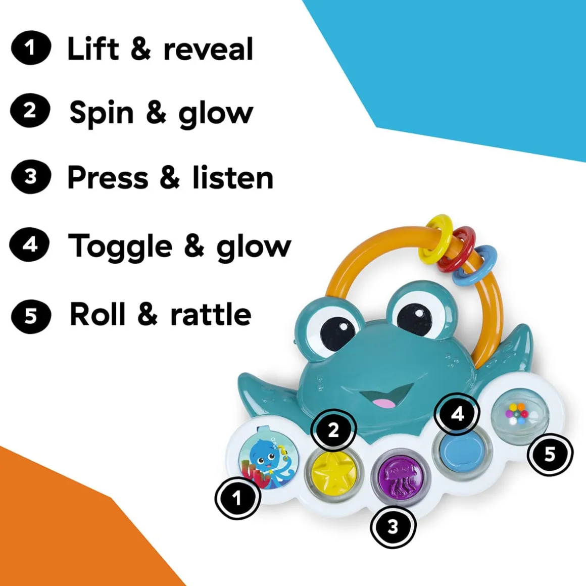 Kids2 Baby Einstein Neptune's Busy Bubbles Sensory Activity Toy