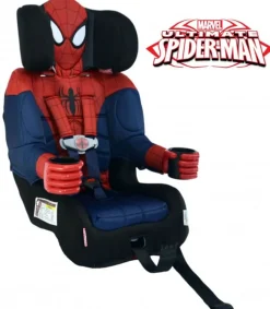 KidsEmbrace Harness Booster Car Seat - Ultimate Spider-Man, Black